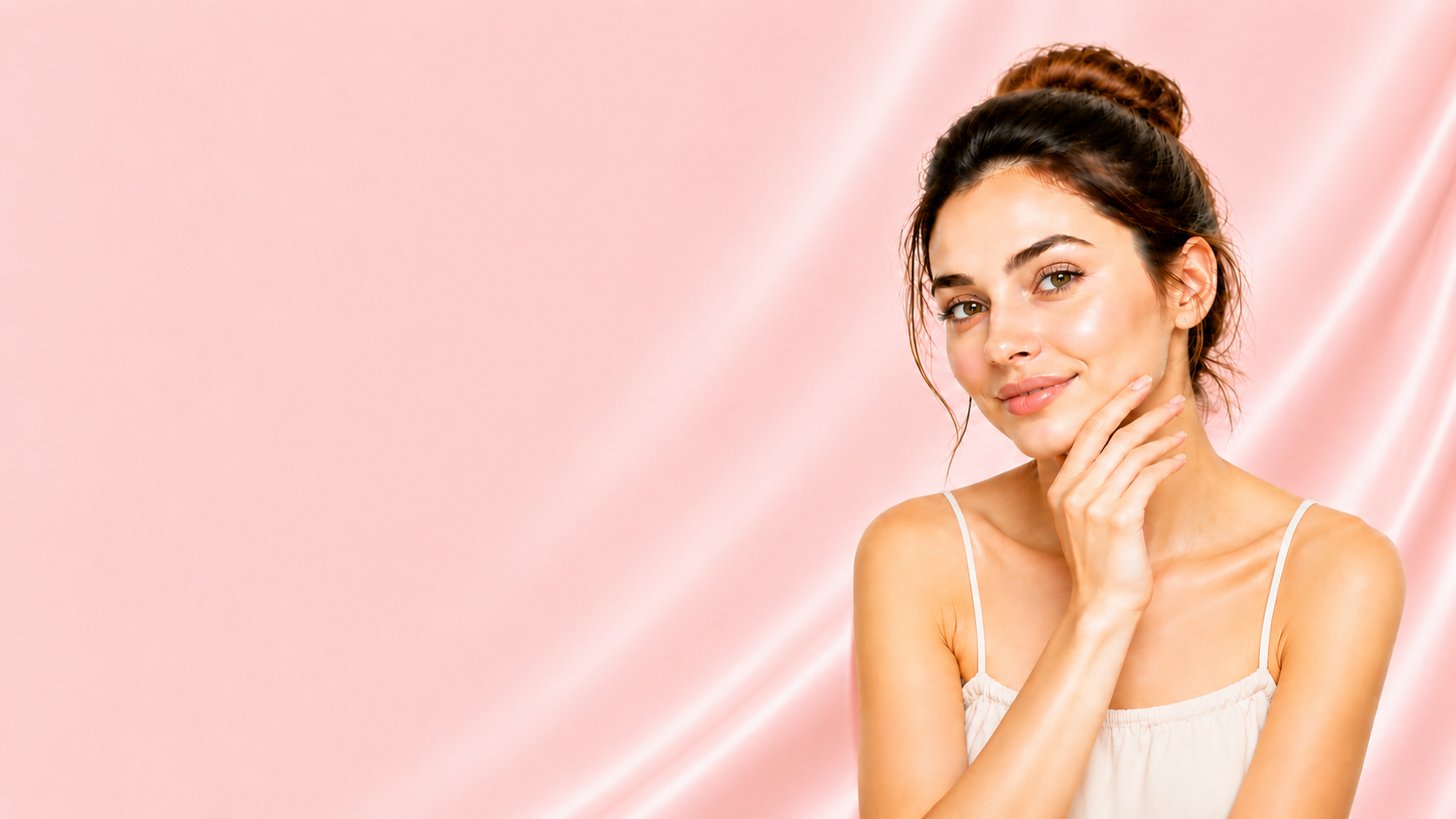 Skin and hair care hero background