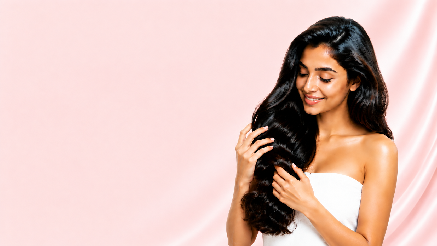 Hair care and dermatology treatment background